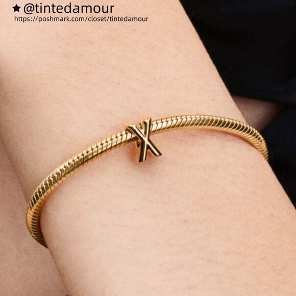 Pandora Letter X Alphabet Mini Charm|Pendant - Picture 2 of 2